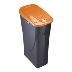 Ecobin com tampa preta/laranja 20 x 31 x 42 cm 15 l