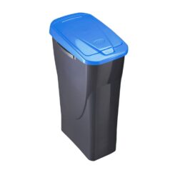 Ecobin com tampa preta/azul 21,5 x 31 x 42 cm 15 l