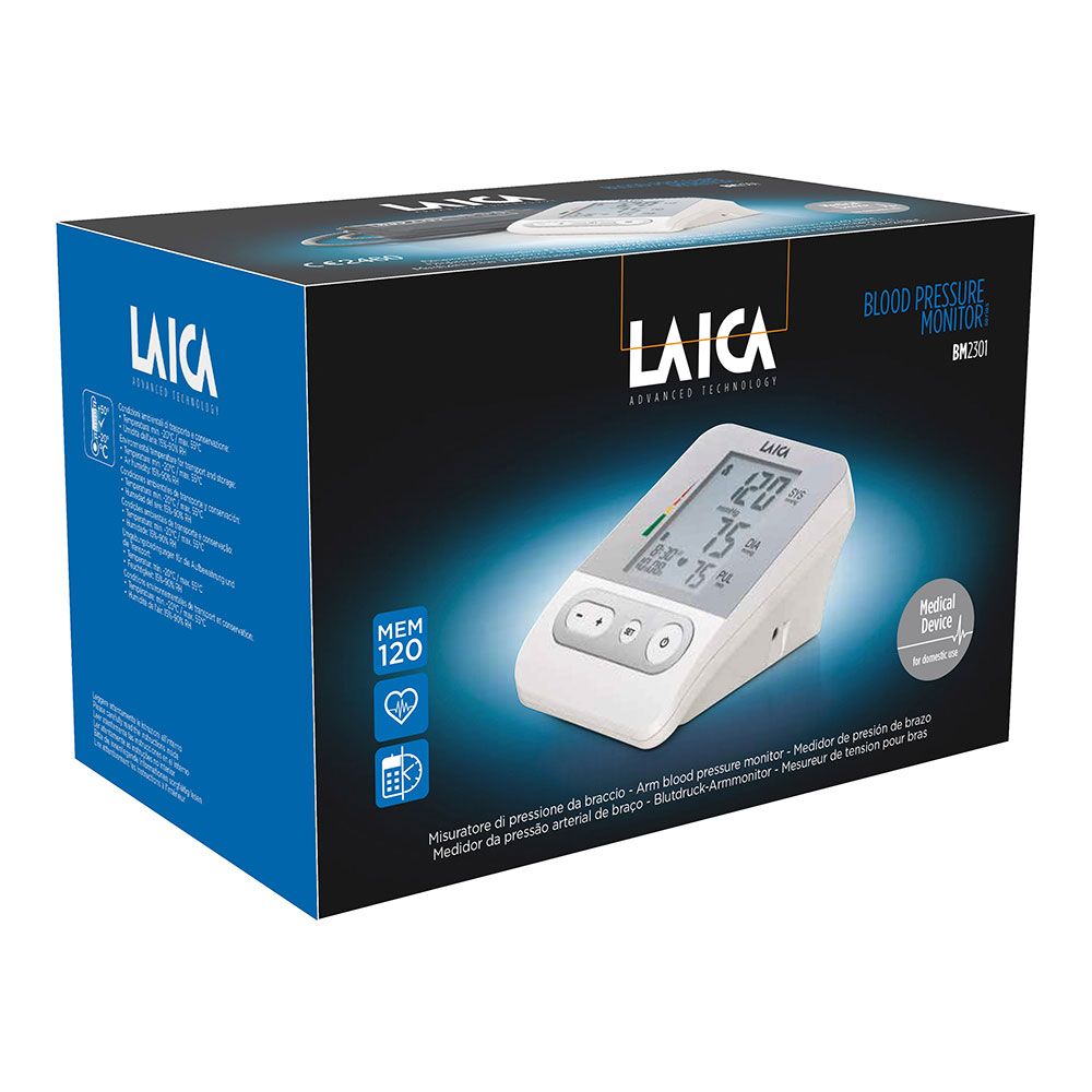 LAICA Monitor digital de pressão arterial de braço branco - Image 4