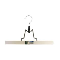 Cabide para calças madeira branca ecológica FSC 25x16cm-20mm