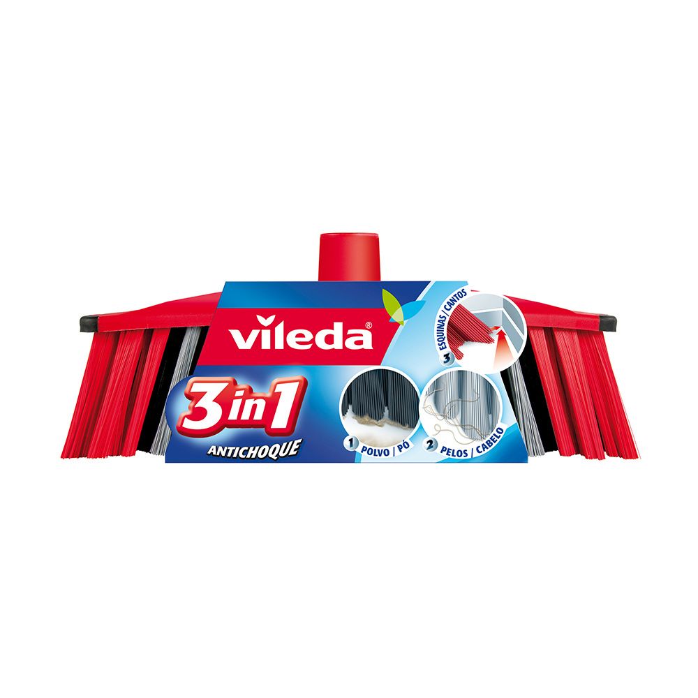 VILEDA Recâmbio escova de vassoura 3 Action