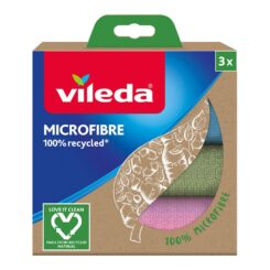 VILEDA Pano de Microfibra 100% Reciclada 3 Uds