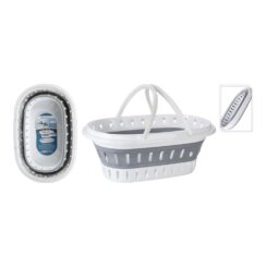 Cesto para roupa dobrável medidas: 60x40x27cm