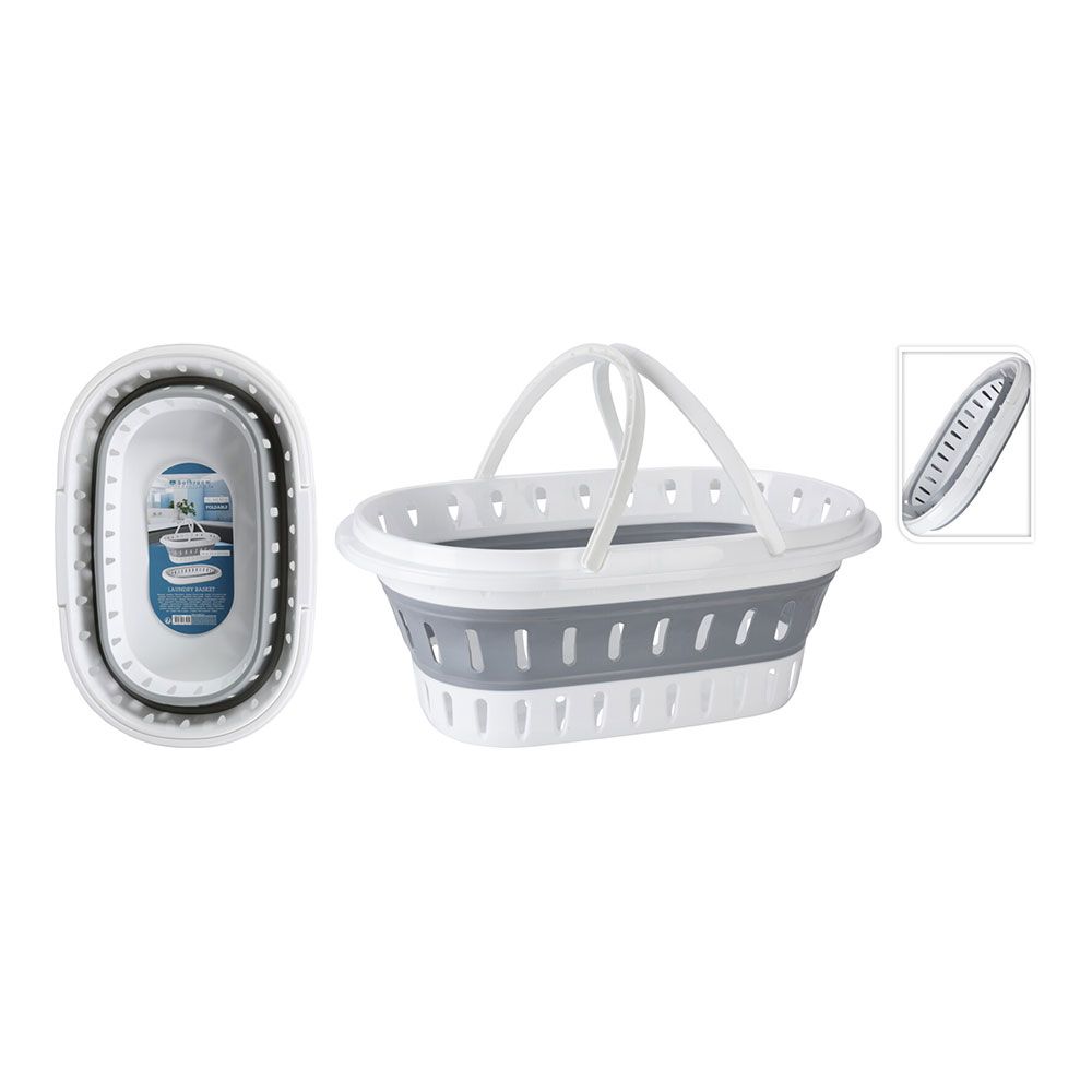 Cesto para roupa dobrável medidas: 60x40x27cm