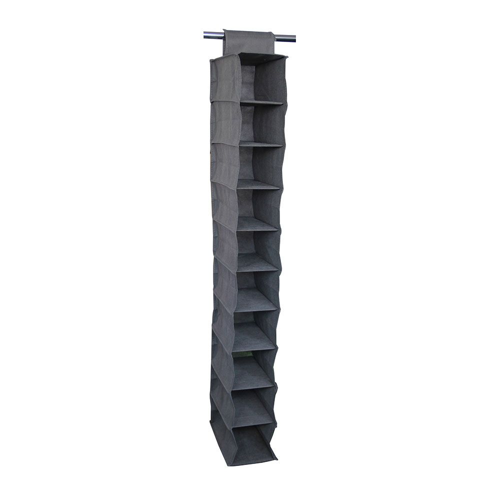 Organizador de armário com 10 compartimentos 15X30X122cm tecido sem tecer mondex