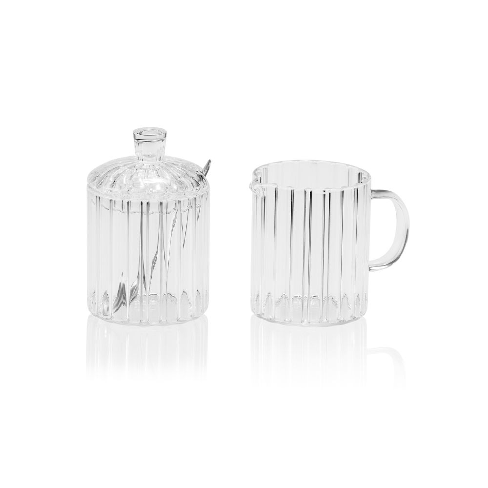 Conjunto açúcar/leite, vidro 200 ml
