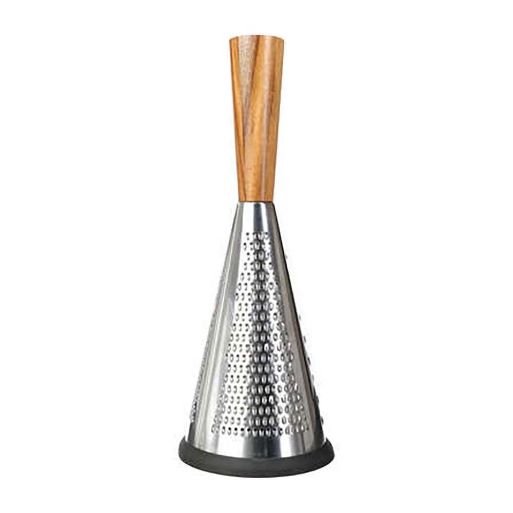 Ralador aço inoxidavel / madeira acacia Ø11,5 x 25,5 cm