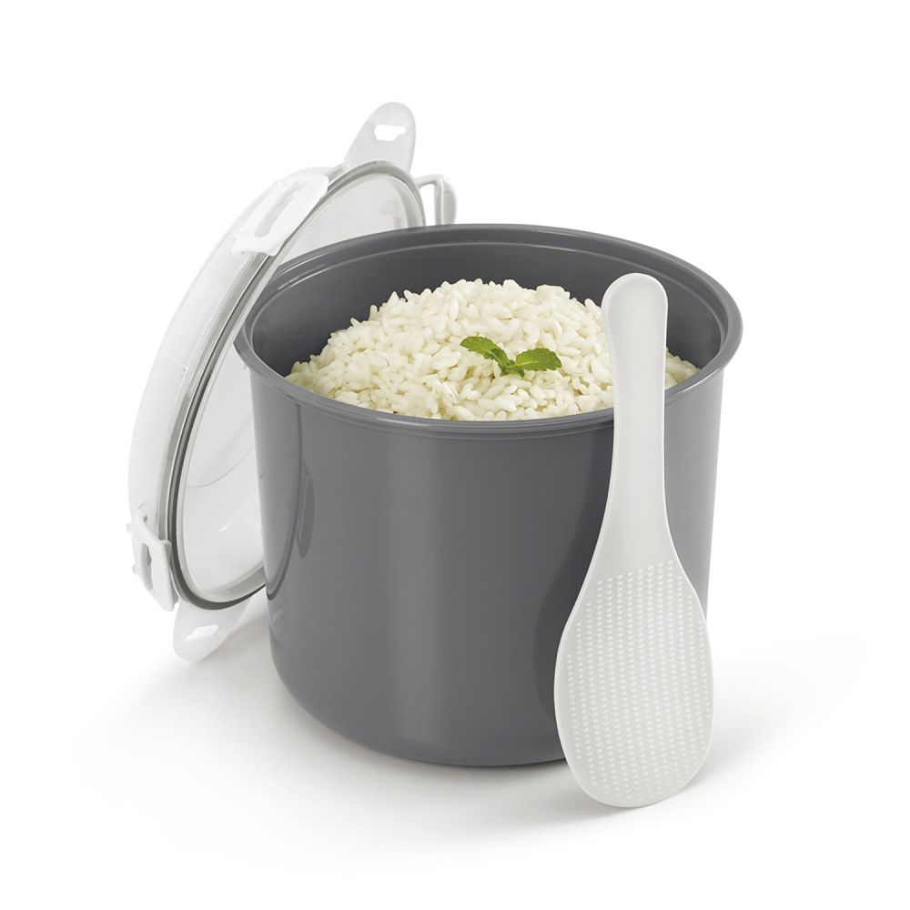 Recipiente para cozer arroz e cereais para micro-ondas metaltex