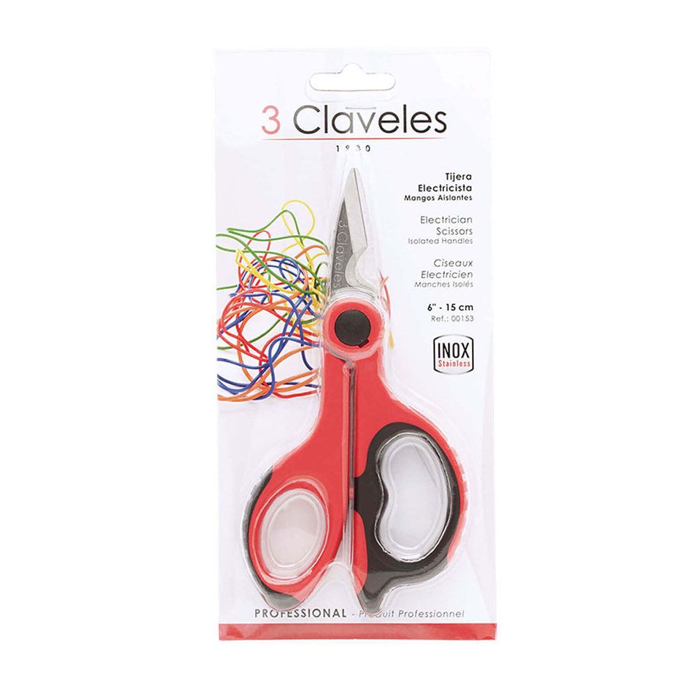 Tesoura eletricista de dupla injeção 14 cm - Image 3