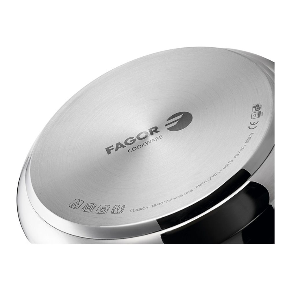 Panela de pressão clássica 6L INOX 18/10 fagor Ø23,5x17cm - Image 3