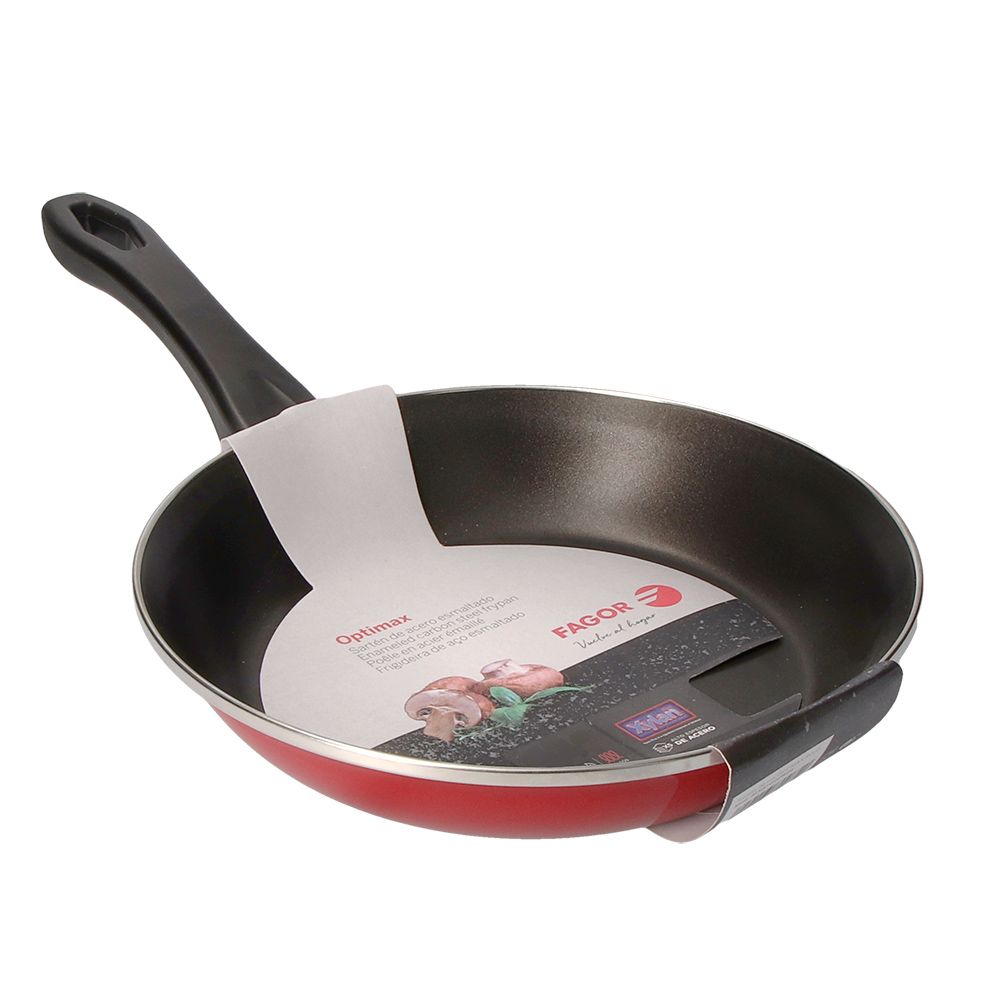 Frigideira optimax Ø24cm vermelha aço aisi 430 fagor - Image 3