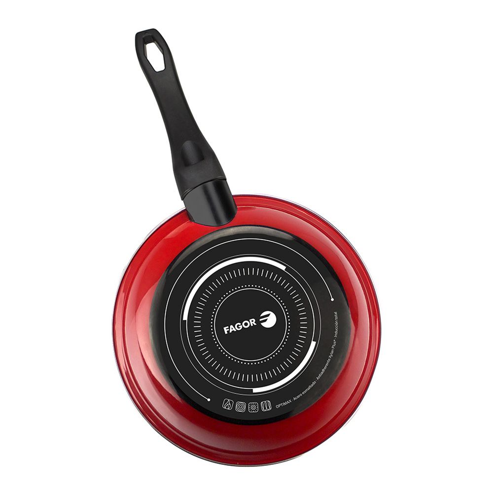 Frigideira optimax Ø30cm vermelha aço aisi 430 fagor - Image 2