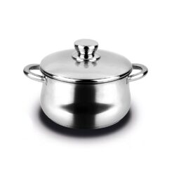 Panela inoxidavel silverinox 6,8L + tampa aço inoxidável 18/10 fagor Ø24x15cm