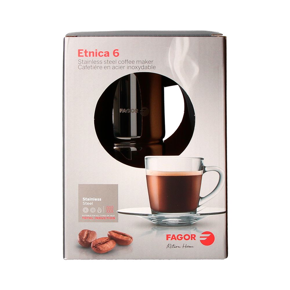 Cafeteira étnica em aço inoxidável 18 / 10, 6 chávenas - Image 6