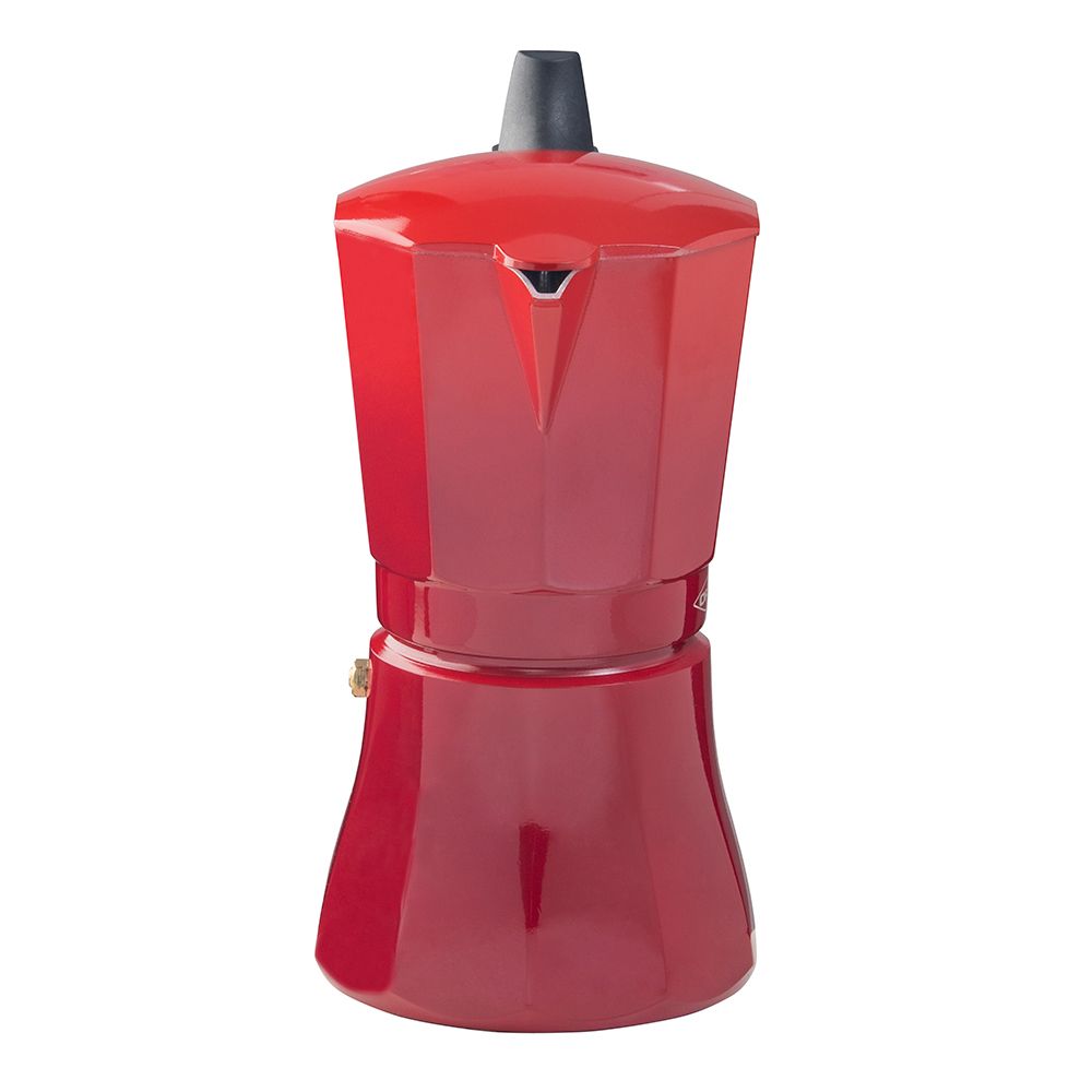 Cafeteira de alumínio de 6 chávenas modelo "petra" COR vermelho - Image 2