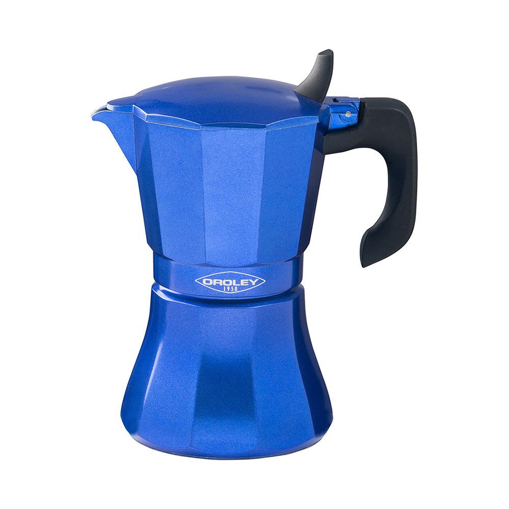 Cafeteira de alumínio de 6 chávenas modelo "petra" COR azul