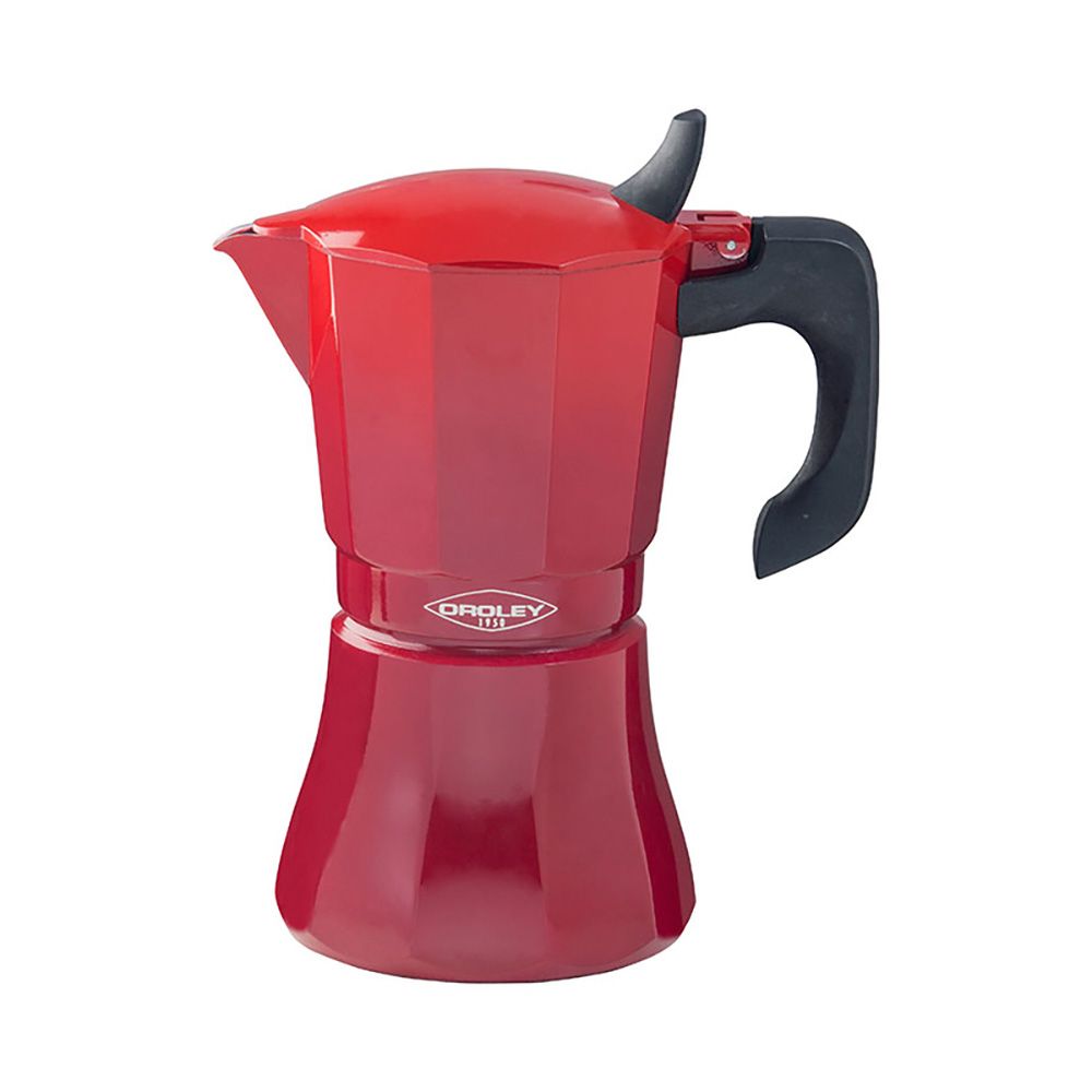 Cafeteira de alumínio de 9 chávenas modelo "petra" COR vermelho