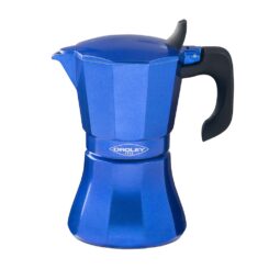Cafeteira de alumínio de 9 chávenas modelo "petra" COR azul