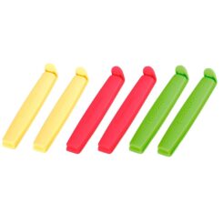 Clipe para fechamento de bolsa Presto 9 cm cores sortidas 6 peças