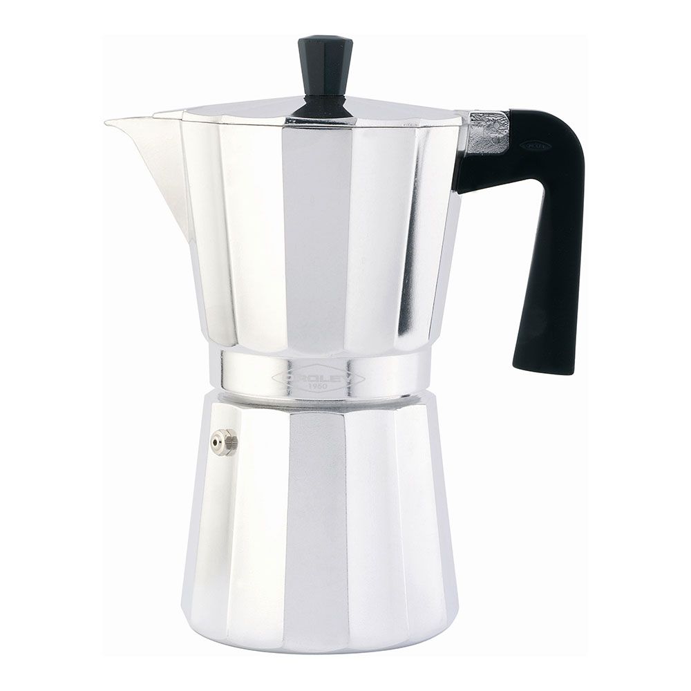 Cafeteira express vitro de alumínio não adequada para indução, 12 chávenas