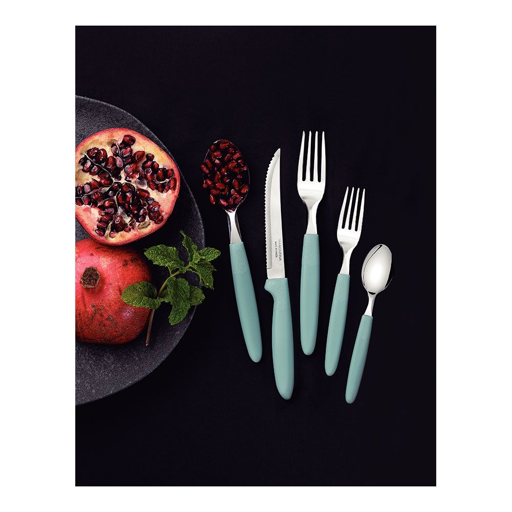 Conjunto de talheres azul de 30 peças - Image 4