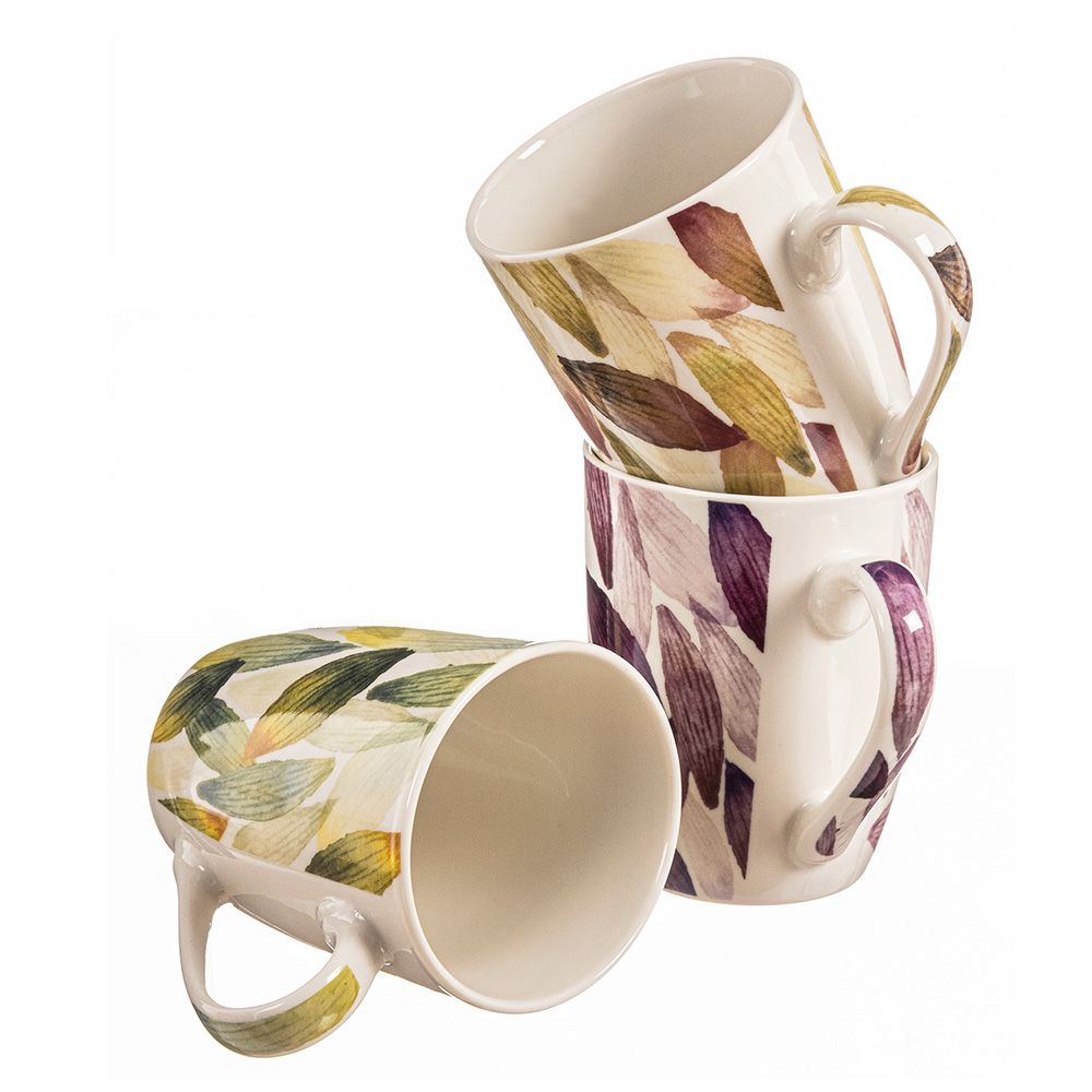 Caneca com design de penas cores sortidas 340 ml - Image 2