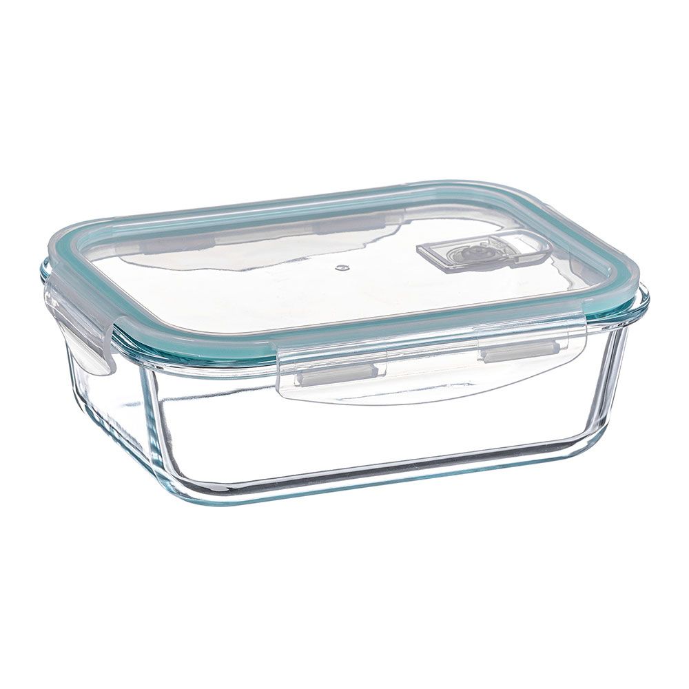 Recipiente de alimentos retangular hermética de borosilicato 1040 ml