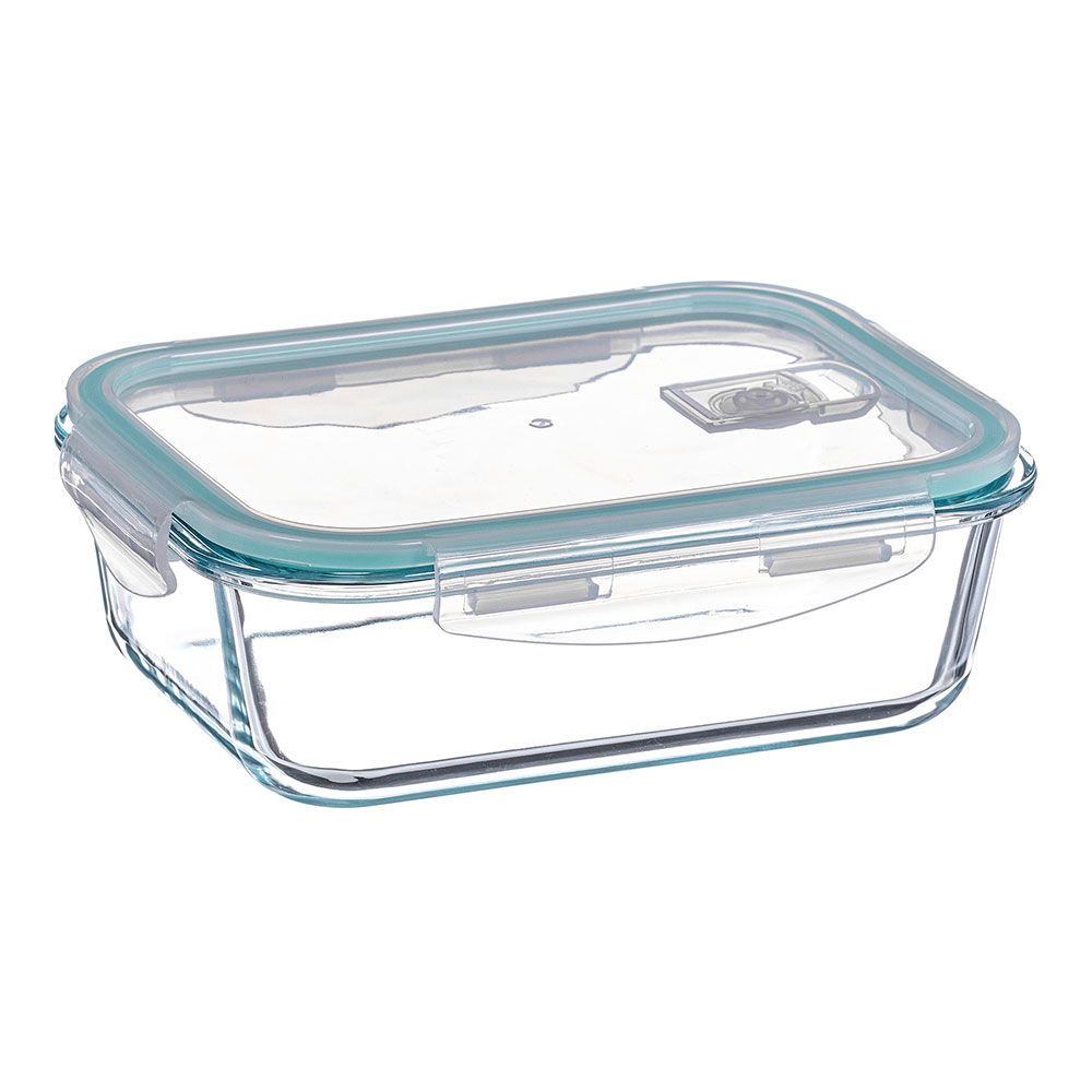 Recipiente de alimentos retangular hermética de borosilicato 1520 ml