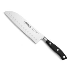 Faca Santoku com soquetes da série Riviera 180 mm