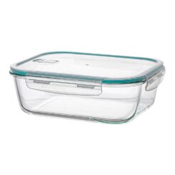 Recipiente de alimentos retangular hermética de borosilicato 2250 ml