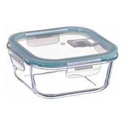 Recipiente de alimentos quadrada hermética de borosilicato de 500 ml
