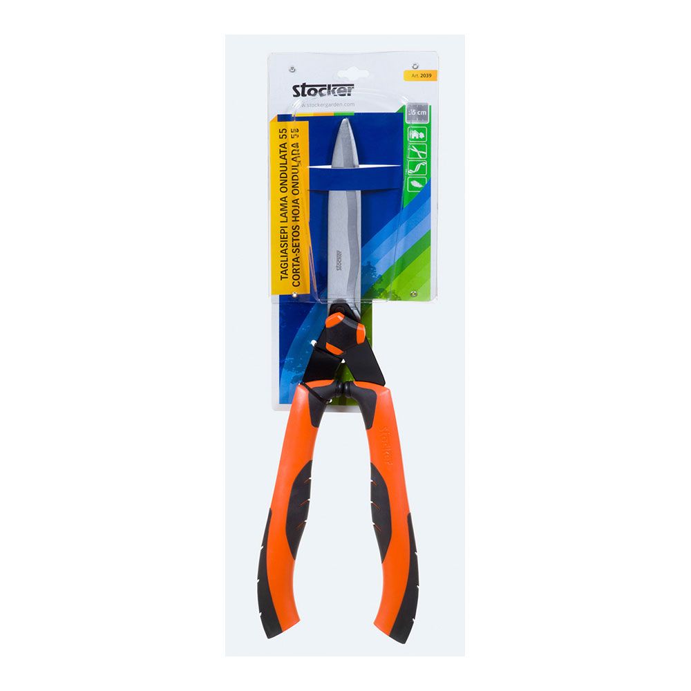 Tesoura corta sebes hobby 55 lâmina ondulada comprimento: 55cm stocker - Image 2