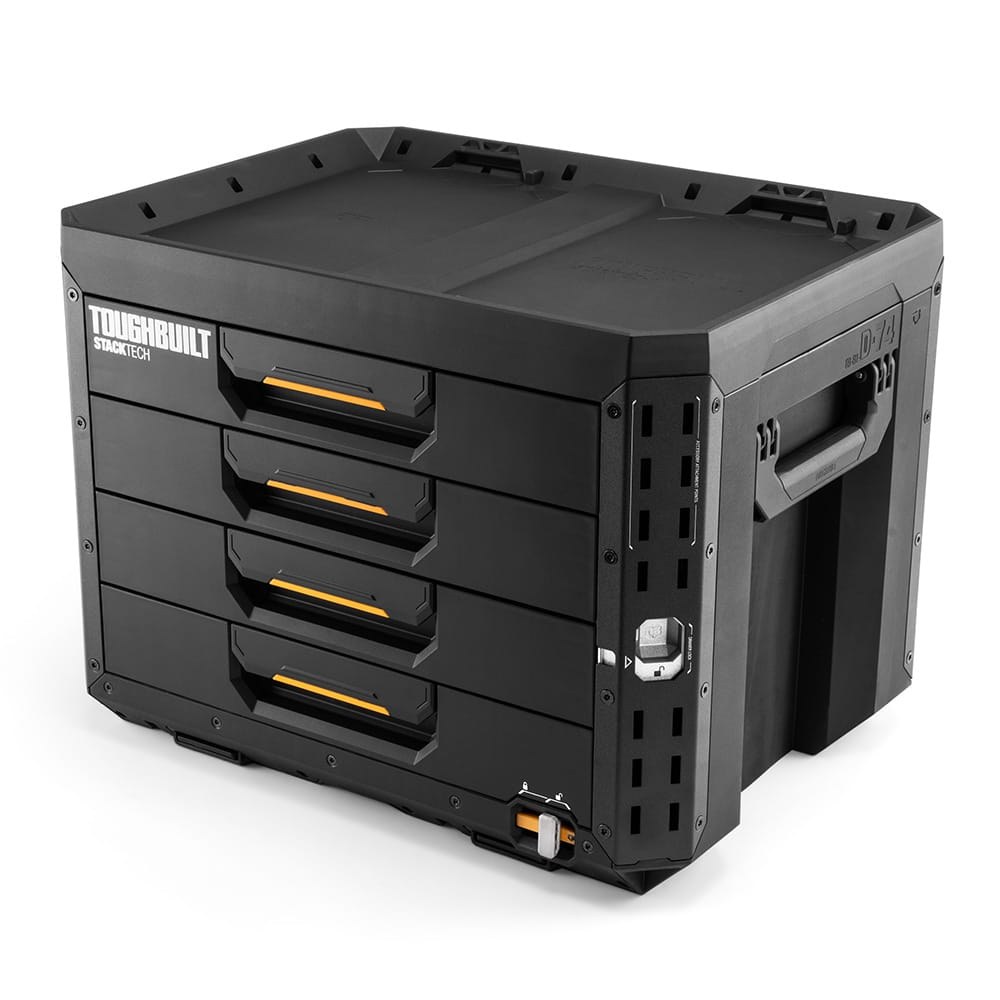 Caixa de ferramentas com 4 gavetas com fecho, stacktech, 53 x 40,5 x 39,5 cm - Image 2