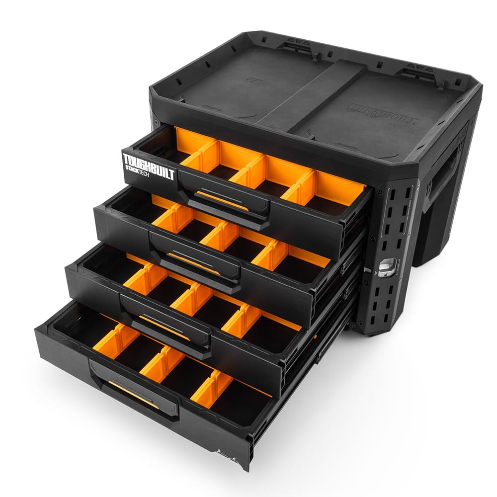 Caixa de ferramentas com 4 gavetas com fecho, stacktech, 53 x 40,5 x 39,5 cm - Image 3