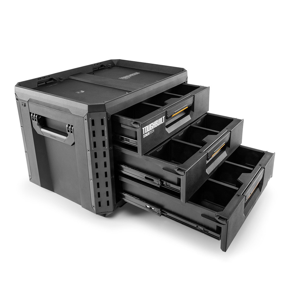 Caixa de ferramentas tamanho XL com três gavetas stacktech - Image 2