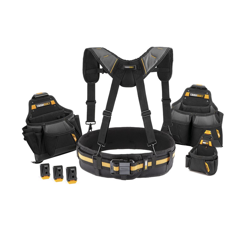 Cinto porta-ferramentas constructor pro, conjunto 4 peças cliptech