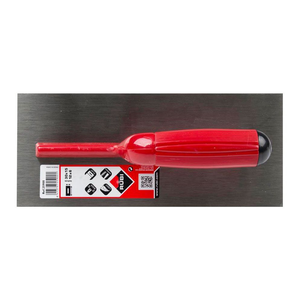 Espátula de aço 28cm, pega de plástico aberta, 25900 Rubi - Image 2