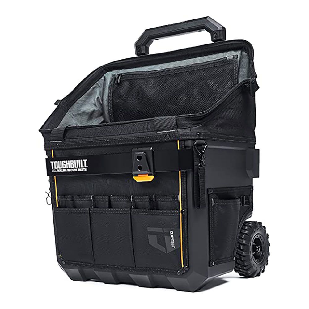 TOUGHBUILT Mala de ferramentas Massive Mouth xl com rodas, com sistema cliptech, 45,7 × 35,5 x 49,5 cm