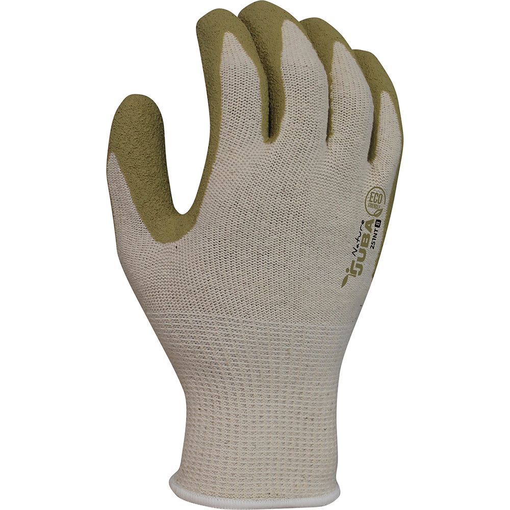 Luva de poliéster/algodão com palma de látex áspero, T-08 - Image 3