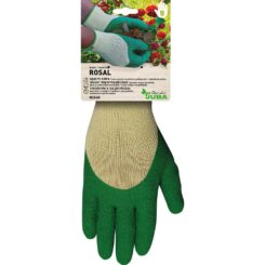 Luva de poliéster com palma de látex para jardinagem, T-08