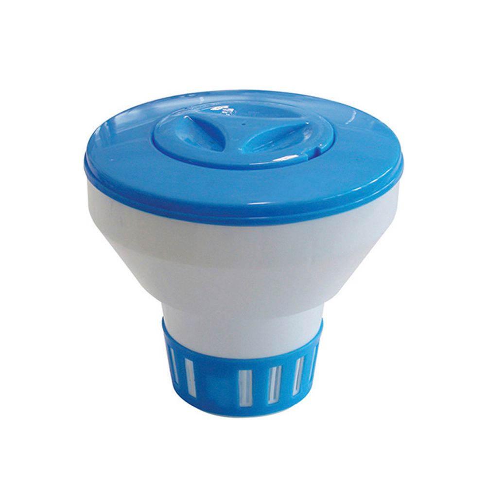 Dispensador flutuante para produtos químicos em comprimidos ou grânulos, Ø22,5 x 20 cm