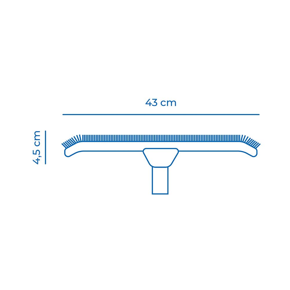 Escova de piscina para borda 43 x 14,5 x 4,5 cm - Image 2