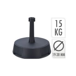 Base para guarda-sol 15 kg antracite Ø19 - 38 mm