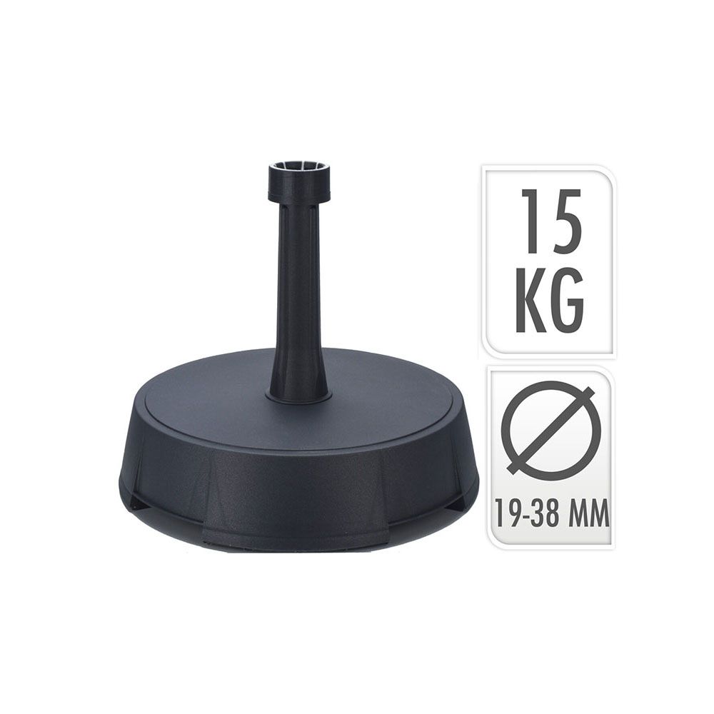 Base para guarda-sol 15 kg antracite Ø19 - 38 mm