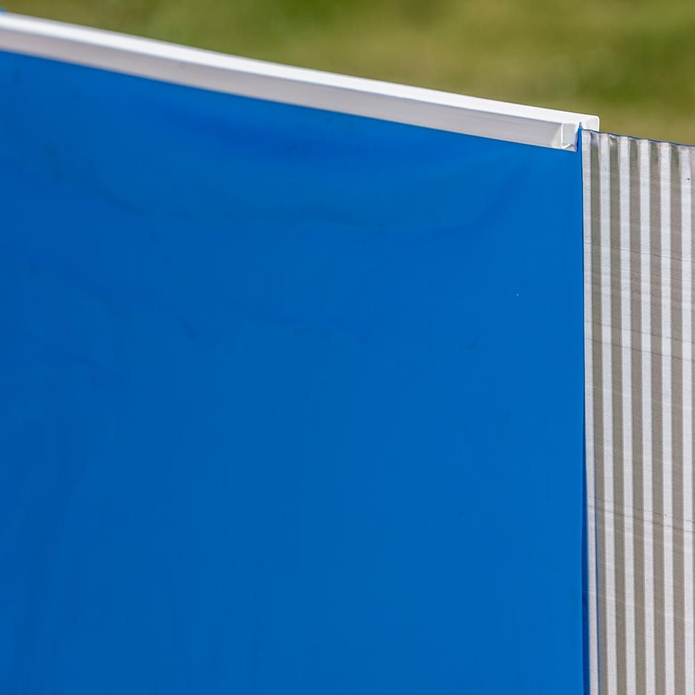 Piscina redonda com paredes de aço e chapa metálica branca, com bomba de filtragem, Ø350 x 120 cm - Image 5