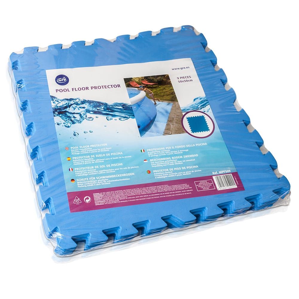 Revestimento protetor para piscina, 9 peças, 500 x 500 x 4,5 mm - Image 2