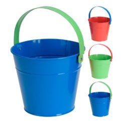 Balde de praia infantil Ø16x13cm cores sortidas