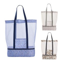 Bolsa de praia com cooler em cores sortidas 53 x 16 x 39 cm