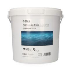 EDM Cloro 5 partes em comprimidos, frasco de 5 kg