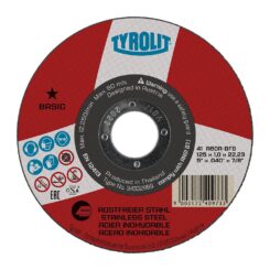 Disco de corte plano 41C Ø125 x 1,0 x 22,23 mm A60R-BFB